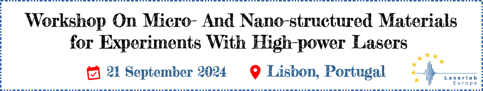 Workshop on micro- and nano-structured materials for experiments with high-power lasers
