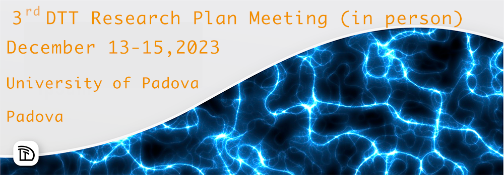 3rd DTT Research Plan meeting